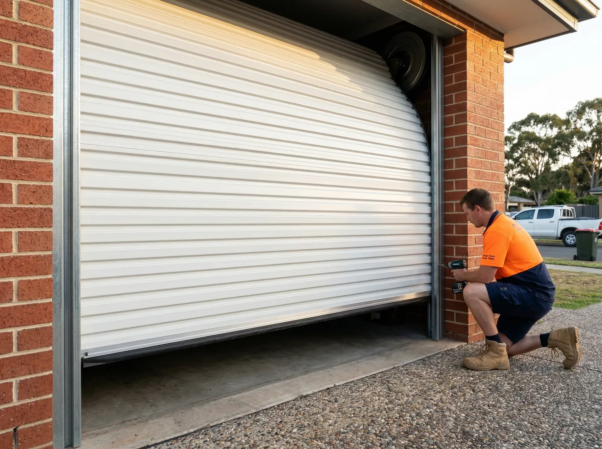 Roller garage door fitted to a Hunter Valley home